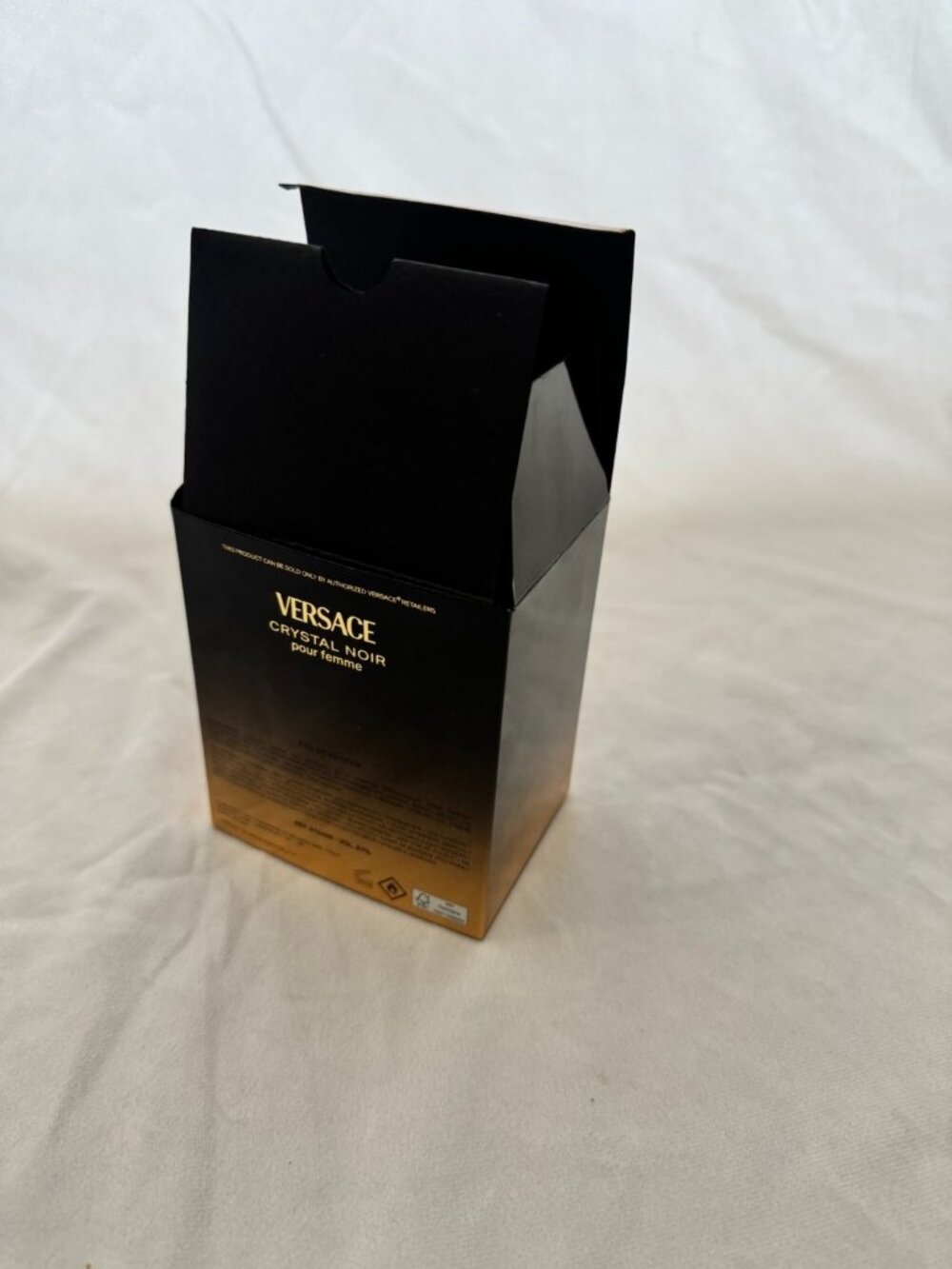 Versace Crystal Noir Pour Femme Empty Box Only Case Replacement - Picture 8 of 8